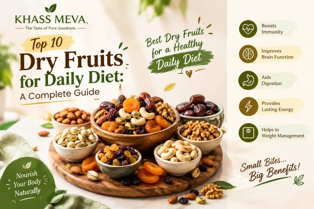 Best dry fruits for a healthy daily diet